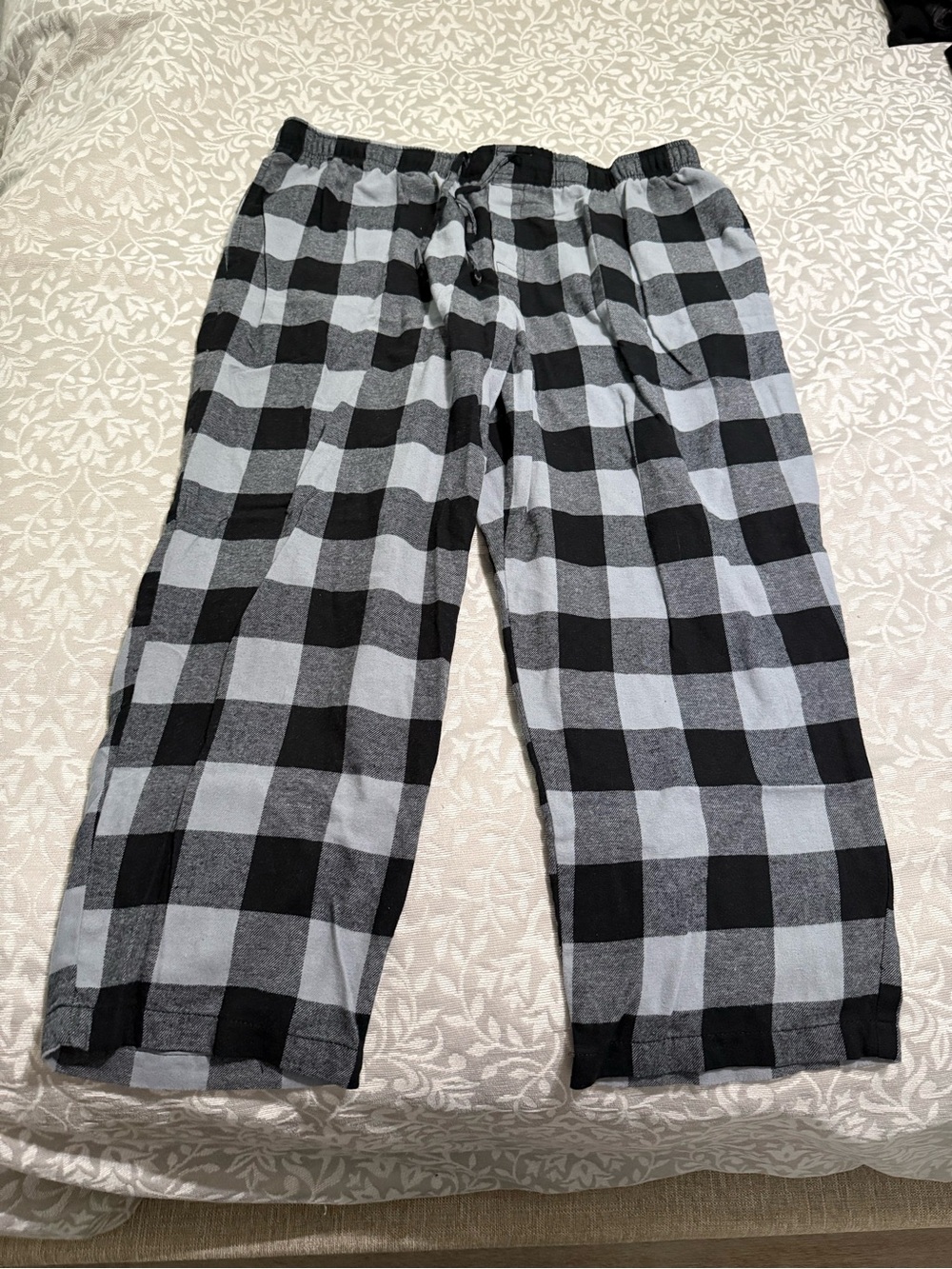 Sonoma Black and Gray Plaid Pajama Pants
